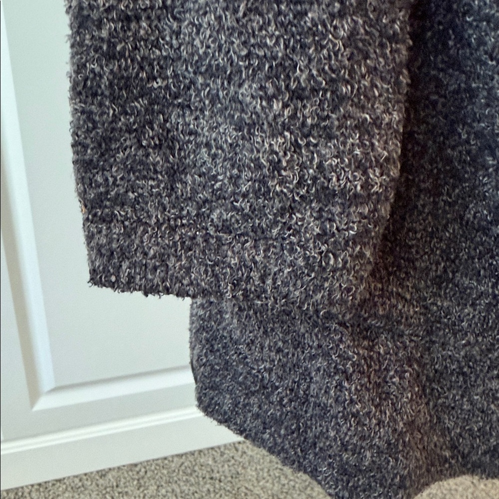 Barefoot Dreams Charcoal Hooded Cardigan - Picture 5 of 9